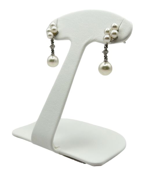 MIKIMOTO（ミキモト）MIKIMOTO (ミキモト) スイングパール ダイヤ ピアス サイズ:-の古着・服飾アイテム
