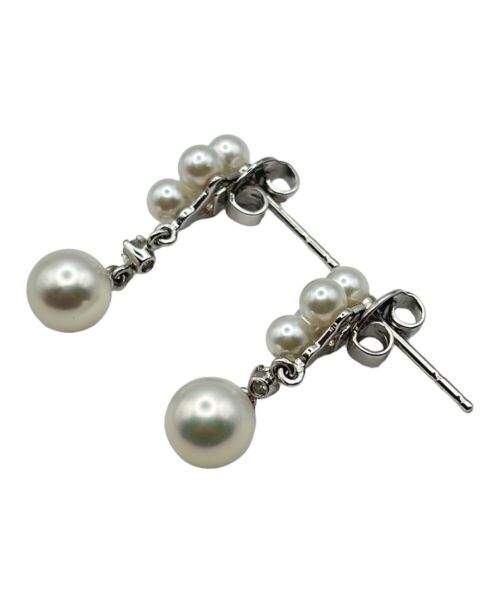MIKIMOTO（ミキモト）MIKIMOTO (ミキモト) スイングパール ダイヤ ピアス サイズ:-の古着・服飾アイテム