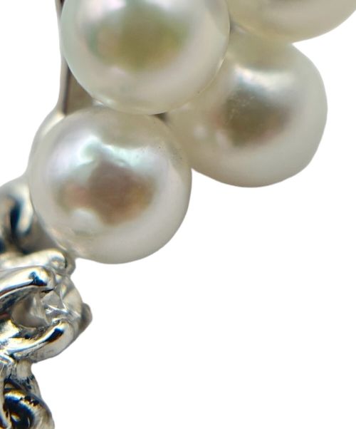 MIKIMOTO（ミキモト）MIKIMOTO (ミキモト) スイングパール ダイヤ ピアス サイズ:-の古着・服飾アイテム