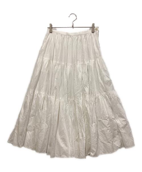 bilitis dix-sept ans（ビリティスディセッタン）bilitis dix-sept ans (ビリティスディセッタン) ティアードスカート ホワイト サイズ:SIZE 36の古着・服飾アイテム