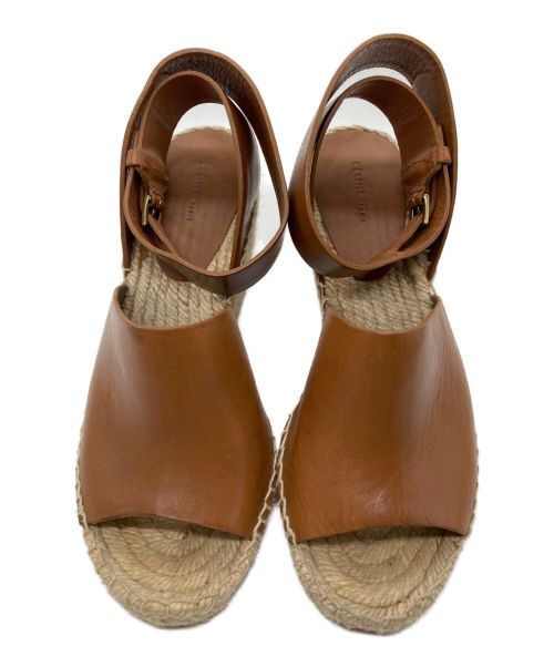 CELINE（セリーヌ）CELINE (セリーヌ) エスパドリーユウェッジサンダル ブラウン サイズ:35の古着・服飾アイテム