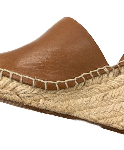 CELINE（セリーヌ）CELINE (セリーヌ) エスパドリーユウェッジサンダル ブラウン サイズ:35の古着・服飾アイテム