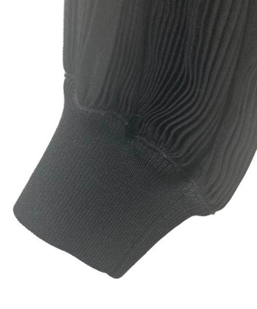 Sov.（ソブ）Sov. (ソブ) シフォンプリーツスリーブニット ブラック サイズ:1の古着・服飾アイテム