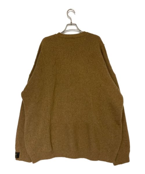 RAF SIMONS（ラフシモンズ）RAF SIMONS (ラフシモンズ) メリノウール クルーネックニットセーター ブラウン サイズ:2の古着・服飾アイテム