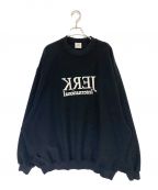 VETEMENTSヴェトモン）の古着「DESTROYED JERK SWEATSHIRT」｜ブラック