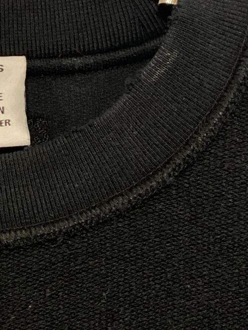 VETEMENTS（ヴェトモン）VETEMENTS (ヴェトモン) DESTROYED JERK SWEATSHIRT ブラック サイズ:XSの古着・服飾アイテム