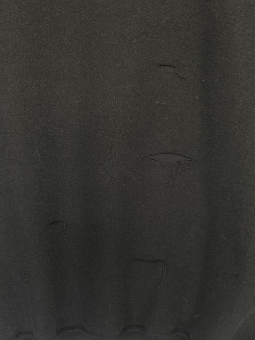 VETEMENTS（ヴェトモン）VETEMENTS (ヴェトモン) DESTROYED JERK SWEATSHIRT ブラック サイズ:XSの古着・服飾アイテム