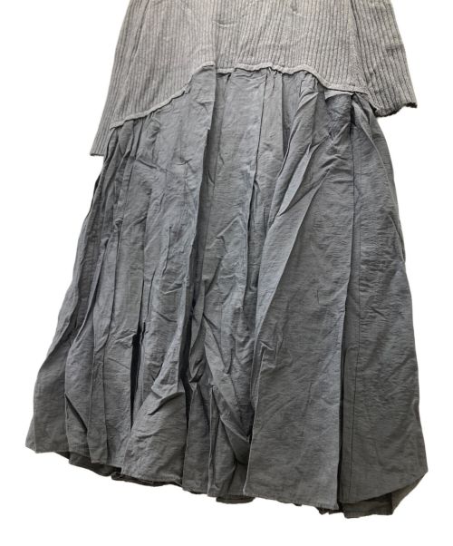 IENA（イエナ）IENA (イエナ) ランダムタックドッキングワンピース グレー サイズ:SIZE 38の古着・服飾アイテム