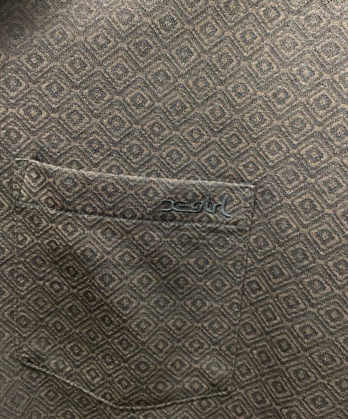 X-GIRL（エックスガール）X-GIRL (エックスガール) JACQUARD JERSEY L/S SHIRT ブラウン サイズ:Sの古着・服飾アイテム