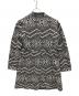 MAX&Co. (マックスアンドコー) ハイネックカラー幾何学柄コート ブラック×ホワイト サイズ:L：3000円
