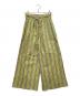 THREE DOTS（スリードッツ）の古着「India cotton stripe pant」｜グリーン