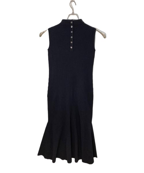 Noble（ノーブル）Noble (ノーブル) マーメイドリブニットワンピース/ノーブル ネイビー サイズ:Freeの古着・服飾アイテム