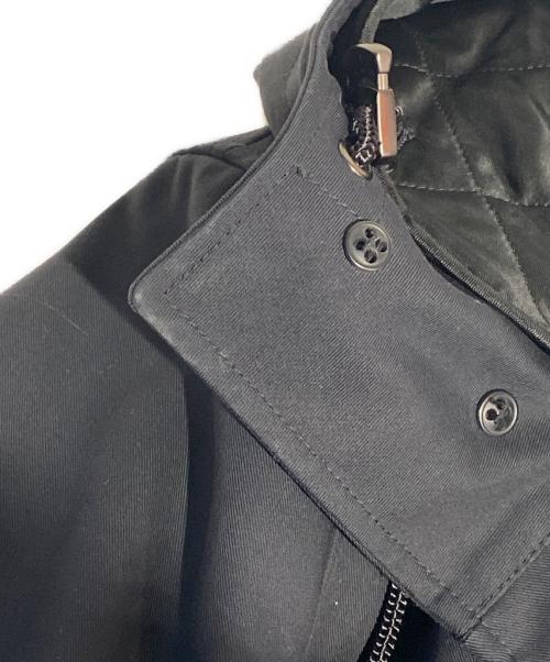 BURBERRY（バーバリー）BURBERRY (バーバリー) Detachable Warmer Cotton Gabardine Coat ブラック サイズ:46の古着・服飾アイテム