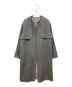 theory luxe（セオリーリュクス）の古着「ダブルフェイスノーカラーコート」｜グレー