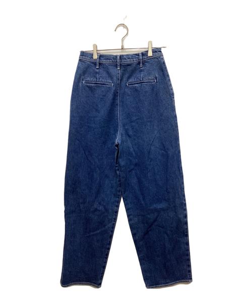 TORY BURCH（トリーバーチ）TORY BURCH (トリーバーチ) タックデニムパンツ インディゴの古着・服飾アイテム