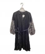 WEEKEND Max Maraウィークエンド マックスマーラ）の古着「フィンジア刺繍ミニドレス」｜ブラック