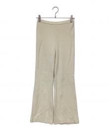 BALLSEY（ボールジィ）の古着「ミラノリブ セミフレアパンツ」｜アイボリー