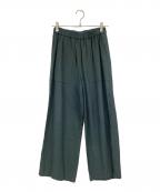 CASA FLINEカーサフライン）の古着「サイドデザインイージーパンツ」｜グリーン