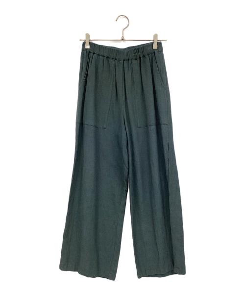 CASA FLINE（カーサフライン）CASA FLINE (カーサフライン) サイドデザインイージーパンツ グリーン サイズ:Fの古着・服飾アイテム