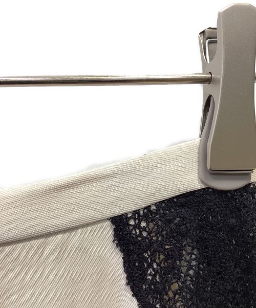 KIARIS vintage&closet（）KIARIS vintage&closet (キアリズ ヴィンテージアンドクローゼット) JOURNAL STANDARD (ジャーナルスタンダード) JS サイドレーススカート アイボリー×ブラック サイズ:36の古着・服飾アイテム