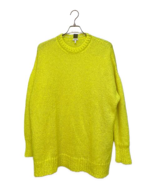 LOEWE（ロエベ）LOEWE (ロエベ) ライトモヘアオーバーサイズニット イエロー サイズ:XSの古着・服飾アイテム