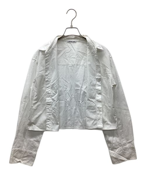 EVERYDAY I LIKE.（エヴリデイ アイ ライク）EVERYDAY I LIKE. (エヴリデイ アイ ライク) Cropped シャツ ホワイト サイズ:FREEの古着・服飾アイテム