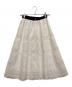 Maglie le cassetto (マーリエ ル カセット) ボーダーレーススカート ホワイト サイズ:SIZE 5：3500円
