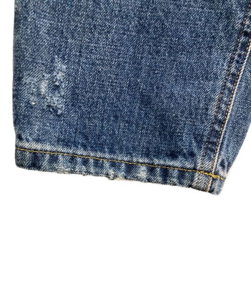 DOLCE & GABBANA（ドルチェ＆ガッバーナ）DOLCE & GABBANA (ドルチェ＆ガッバーナ) クラッシュ加工デニムパンツ インディゴ サイズ:46の古着・服飾アイテム