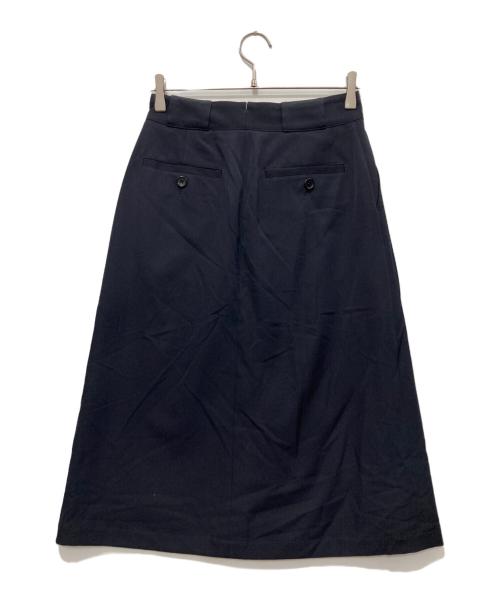 MARGARET HOWELL（マーガレットハウエル）MARGARET HOWELL (マーガレットハウエル) FINE WOOL TWILLスカート ネイビー サイズ:1の古着・服飾アイテム