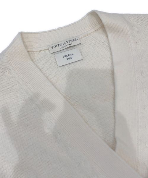 BOTTEGA VENETA（ボッテガベネタ）BOTTEGA VENETA (ボッテガベネタ) 2Wayラップロングカーディガン アイボリー サイズ:38の古着・服飾アイテム