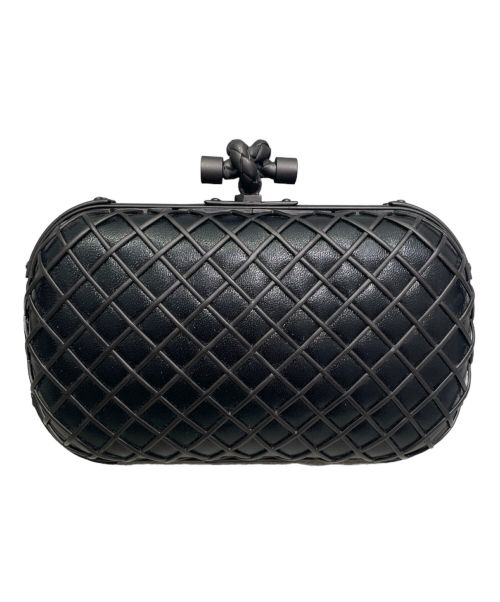 BOTTEGA VENETA（ボッテガベネタ）BOTTEGA VENETA (ボッテガベネタ) ノット クラッチバッグ ブラックの古着・服飾アイテム