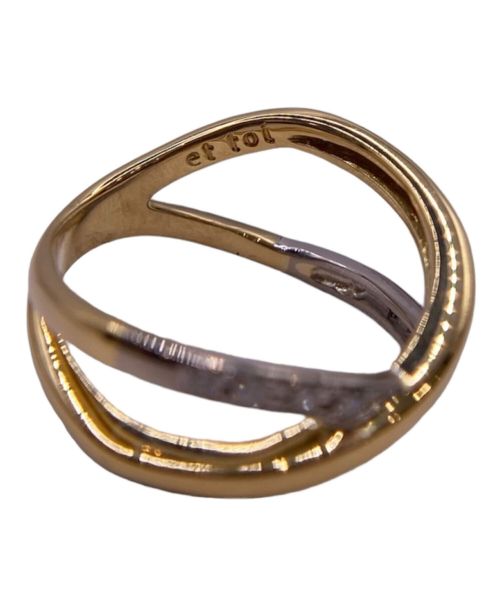 SEIKO JEWELRY（セイコージュエリー）SEIKO JEWELRY (セイコージュエリー) et toi (エトワ) クロスリング サイズ:7号の古着・服飾アイテム