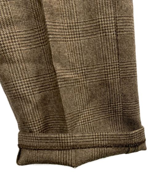 COUTURE D’ADAM（クチュール・ド・アダム）COUTURE D’ADAM (クチュール・ド・アダム) チェックパンツ ブラウン サイズ:36の古着・服飾アイテム
