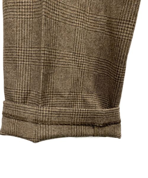 COUTURE D’ADAM（クチュール・ド・アダム）COUTURE D’ADAM (クチュール・ド・アダム) チェックパンツ ブラウン サイズ:36の古着・服飾アイテム