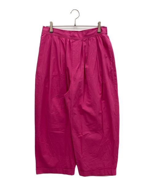 journal standard luxe（ジャーナルスタンダード ラックス）journal standard luxe (ジャーナルスタンダード ラックス) タイプワッシャー タックパンツ ピンク サイズ:Mの古着・服飾アイテム