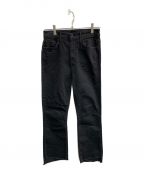 motherマザー）の古着「カットオフジーンズ」｜ブラック