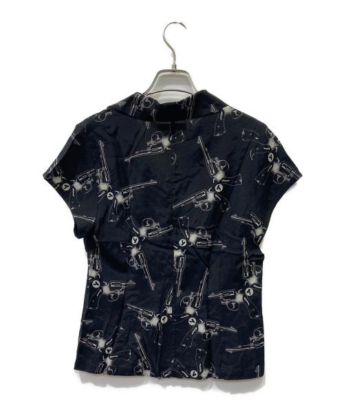 hysterics（ヒステリックス）hysterics (ヒステリックス) BUTTERFLY柄 オープンカラーブラウス ブラック サイズ:FREE 未使用品の古着・服飾アイテム