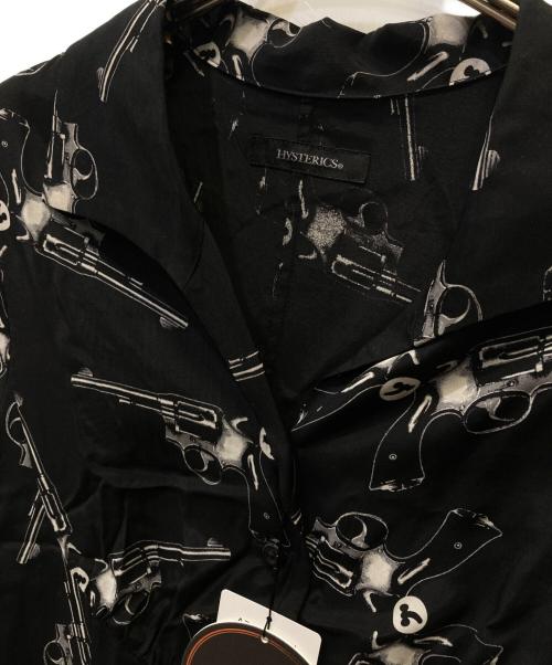 hysterics（ヒステリックス）hysterics (ヒステリックス) BUTTERFLY柄 オープンカラーブラウス ブラック サイズ:FREE 未使用品の古着・服飾アイテム