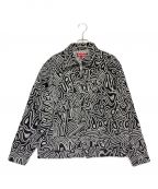 SUPREMEシュプリーム）の古着「Chainstitch Denim Jacket」｜ブラック×ホワイト