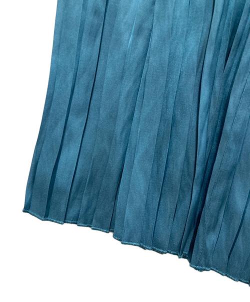 Spick and Span（スピック＆スパン）Spick and Span (スピックアンドスパン) ティアードプリーツスカート ブルー サイズ:FREEの古着・服飾アイテム