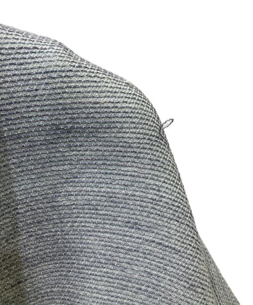 ISSEY MIYAKE（イッセイミヤケ）ISSEY MIYAKE (イッセイミヤケ) Aラインリネン混コート スカイブルー サイズ:3の古着・服飾アイテム