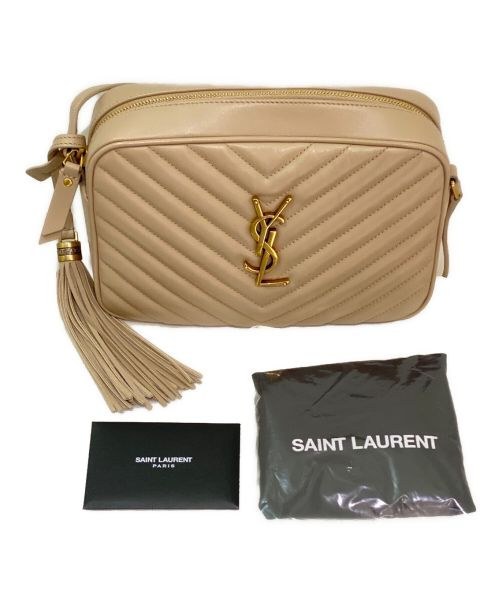 Saint Laurent Paris（サンローランパリ）Saint Laurent Paris (サンローランパリ) ルーカメラ ショルダーバッグ ベージュの古着・服飾アイテム