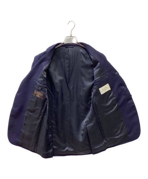 UNIVERSAL LANGUAGE（ユニバーサルランゲージ）UNIVERSAL LANGUAGE (ユニバーサルランゲージ) ウールメッシュテーラードジャケット ネイビー サイズ:Lの古着・服飾アイテム