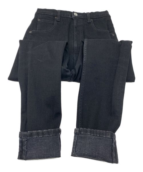 nagonstans（ナゴンスタンス）nagonstans (ナゴンスタンス) ブラックデニムパンツ ブラック サイズ:34の古着・服飾アイテム