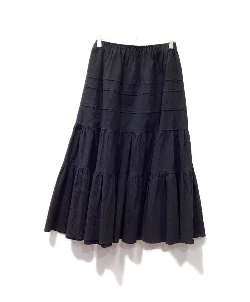Plage（プラージュ）Plage (プラージュ) リップルボリュームスカート ブラック サイズ:36の古着・服飾アイテム