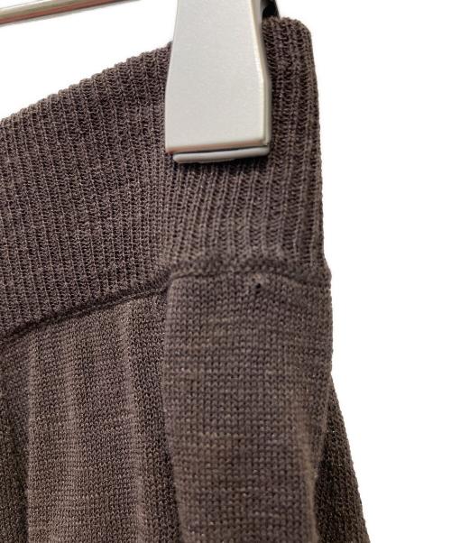 Plage（プラージュ）Plage (プラージュ) ギャザーニットロングスカート ブラウン サイズ:36の古着・服飾アイテム