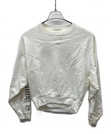 R'IAM PLAGE（リアム プラージュ）の古着「クロップド スウェット」｜ホワイト