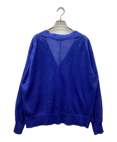 JOURNAL STANDARD（ジャーナルスタンダード）JOURNAL STANDARD (ジャーナルスタンダード) ウォッシャブルラミーVネックカーディガン ブルー サイズ:Freeの古着・服飾アイテム