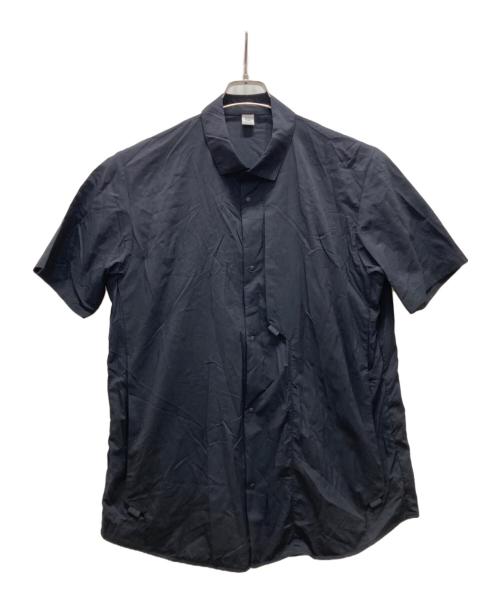 alk phenix（アルクフェニックス）alk phenix (アルクフェニックス) シアサッカーシャツ ブラック サイズ:XLの古着・服飾アイテム