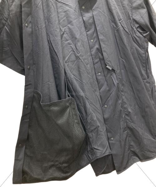 alk phenix（アルクフェニックス）alk phenix (アルクフェニックス) シアサッカーシャツ ブラック サイズ:XLの古着・服飾アイテム